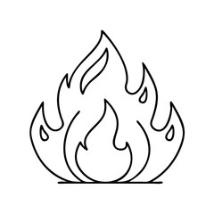 glossy burning fire icon, glossy burning fire vector illustration-simple illustration of glossy burning fire, perfect for glossy burning fire logos and icons