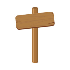 Blank wooden signpost for customizable messages