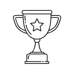 gold trophy icon icon, gold trophy icon vector illustration-simple illustration of gold trophy icon, perfect for gold trophy icon logos and icons