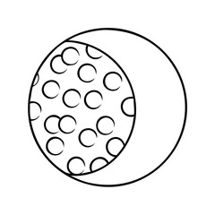 golf ball icon, golf ball vector illustration-simple illustration of golf ball, perfect for golf ball logos and icons