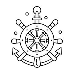 Obraz premium nautical icon, nautical vector illustration-simple illustration of nautical