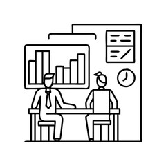 office icon, office vector illustration-simple illustration of office, perfect for office logos and icons