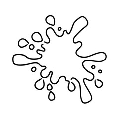 orange paint splash icon, orange paint splash vector illustration-simple illustration of orange paint splash, perfect for orange paint splash logos and icons