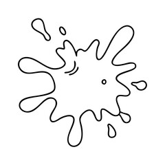 orange paint splash icon, orange paint splash vector illustration-simple illustration of orange paint splash, perfect for orange paint splash logos and icons