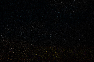 Space star shape sky night background, black starry cosmos abstract pattern dark blue science, textile cosmic galaxy astronomy decoration fantasy wallpaper landscape.