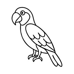 parrot icon, parrot vector illustration-simple illustration of parrot, perfect for parrot logos and icons
