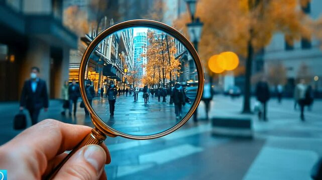 A City Street View Through a Magnifying Glass: Unveiling Urban Details