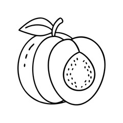 peach icon icon, peach icon vector illustration-simple illustration of peach icon, perfect for peach icon logos and icons