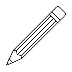 pencil icon, pencil vector illustration-simple illustration of pencil, perfect for pencil logos and icons