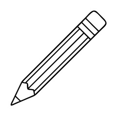 pencil icon, pencil vector illustration-simple illustration of pencil, perfect for pencil logos and icons