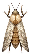 cockroach isolated on white background