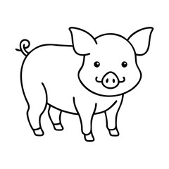 piggy icon, piggy vector illustration-simple illustration of piggy, perfect for piggy logos and icons