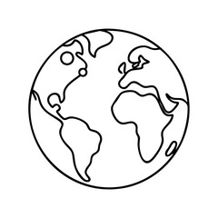 planet earth icon, planet earth vector illustration-simple illustration of planet earth, perfect for planet earth logos and icons