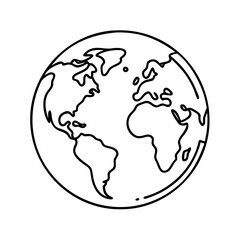 planet earth icon, planet earth vector illustration-simple illustration of planet earth, perfect for planet earth logos and icons