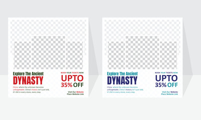 Travel Social Media Post - Explore China