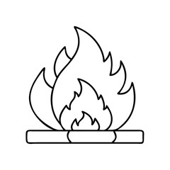 fire icon, fire vector illustration-simple illustration of fire, perfect for fire logos and icons