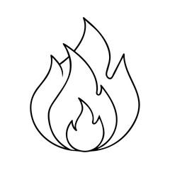 fire flame icon, fire flame vector illustration-simple illustration of fire flame, perfect for fire flame logos and icons