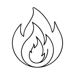 fire flame icon, fire flame vector illustration-simple illustration of fire flame, perfect for fire flame logos and icons