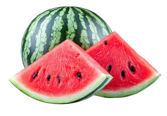 watermelon slices - juicy summer fruit