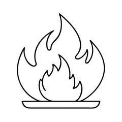 fire flame icon icon, fire flame icon vector illustration-simple illustration of fire flame icon, perfect for fire flame icon logos and icons
