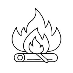 fire icon icon, fire icon vector illustration-simple illustration of fire icon, perfect for fire icon logos and icons