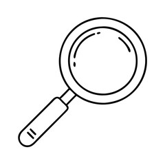 flat style magnifying glass icon, flat style magnifying glass vector illustration-simple illustration of flat style magnifying glass, perfect for flat style magnifying glass logos and icons