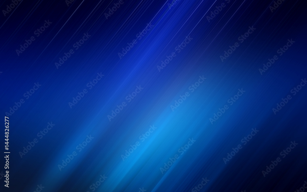 Poster Abstract background with speed light effect. Blue texture wallpaper. Generative Ai