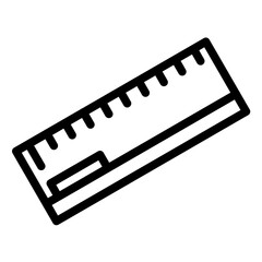 Fototapeta premium Ruler Line Icon Style