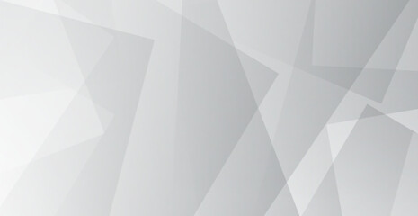 Modern Light Gray Geometric Background. Banner. Vector Illustration. Abstract Business Wallpaper