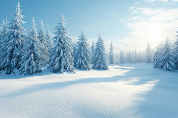 Obraz premium A stunning frozen-themed background showcasing icy landscapes and winter beauty.
