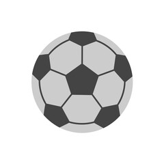 Obraz premium Soccer Ball Icon: A classic illustration of a soccer ball, featuring the iconic pentagon and hexagon pattern. Ideal for sports-related designs and projects. 