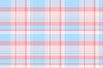 Trim textile pattern tartan, bedding vector seamless plaid. Duvet check fabric texture background in cyan and misty rose colors.