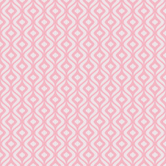 Elegant Pink and Beige Wavy Pattern Seamless Background