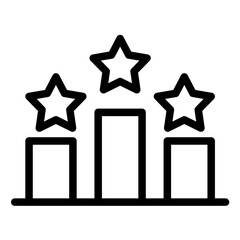 Ranking Line Icon Style