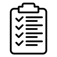 Task List Line Icon Style
