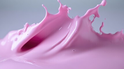 Pink liquid splash