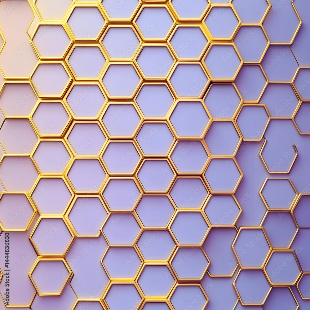 Poster dynamic hexagonal pattern design abstract background graphic art modern aesthetic close-up view cont