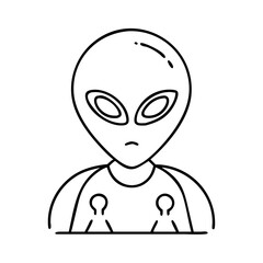 alien icon icon, alien icon vector illustration-simple illustration of alien icon, perfect for alien icon logos and icons