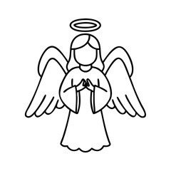 angel icon icon, angel icon vector illustration-simple illustration of angel icon, perfect for angel icon logos and icons