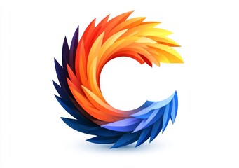 Obraz premium Innovative, vibrant digital icon, element, and symbol, global logo template design