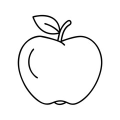 apple icon, apple vector illustration-simple illustration of apple, perfect for apple logos and icons