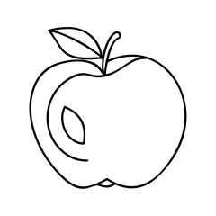 apple icon, apple vector illustration-simple illustration of apple, perfect for apple logos and icons