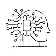 artificial intelligence icon icon, artificial intelligence icon vector illustration-simple illustration of artificial intelligence icon, perfect for artificial intelligence icon logos and icons