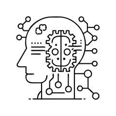 artificial intelligence icon icon, artificial intelligence icon vector illustration-simple illustration of artificial intelligence icon, perfect for artificial intelligence icon logos and icons