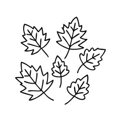 autumn leaves icon, autumn leaves vector illustration-simple illustration of autumn leaves, perfect for autumn leaves logos and icons