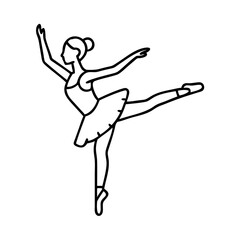 ballerina icon icon, ballerina icon vector illustration-simple illustration of ballerina icon, perfect for ballerina icon logos and icons