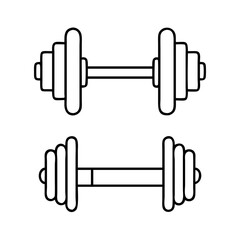 barbell icon, barbell vector illustration-simple illustration of barbell, perfect for barbell logos and icons