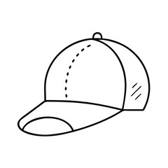 baseball hat icon, baseball hat vector illustration-simple illustration of baseball hat, perfect for baseball hat logos and icons