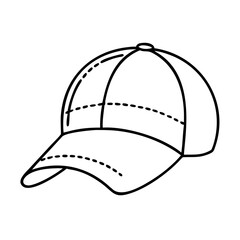 baseball hat icon, baseball hat vector illustration-simple illustration of baseball hat, perfect for baseball hat logos and icons