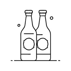 beer bottle icon icon, beer bottle icon vector illustration-simple illustration of beer bottle icon, perfect for beer bottle icon logos and icons